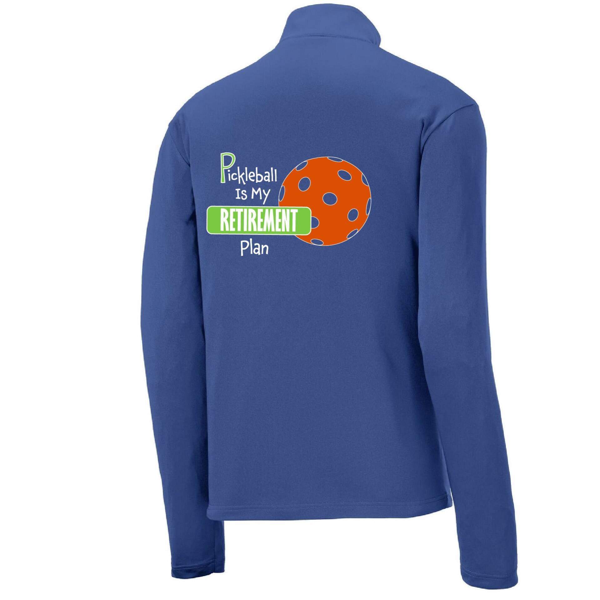 Pickleball Ist Mein Ruhestand Plan Herren 1/4 Zip Pullover ... Langarmshirt von DinkDinkSmash