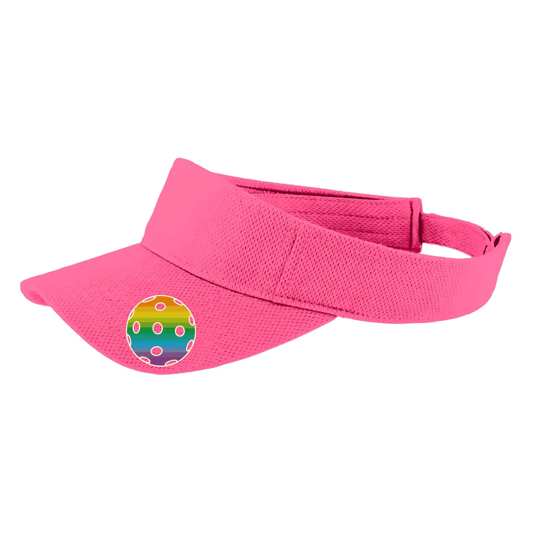 Rainbow Ball Visier Pickleball... Einzigartiges Pickleball - Kopfbedeckung Fun Für Pickleball Männer & Frauen Anpassbar von DinkDinkSmash