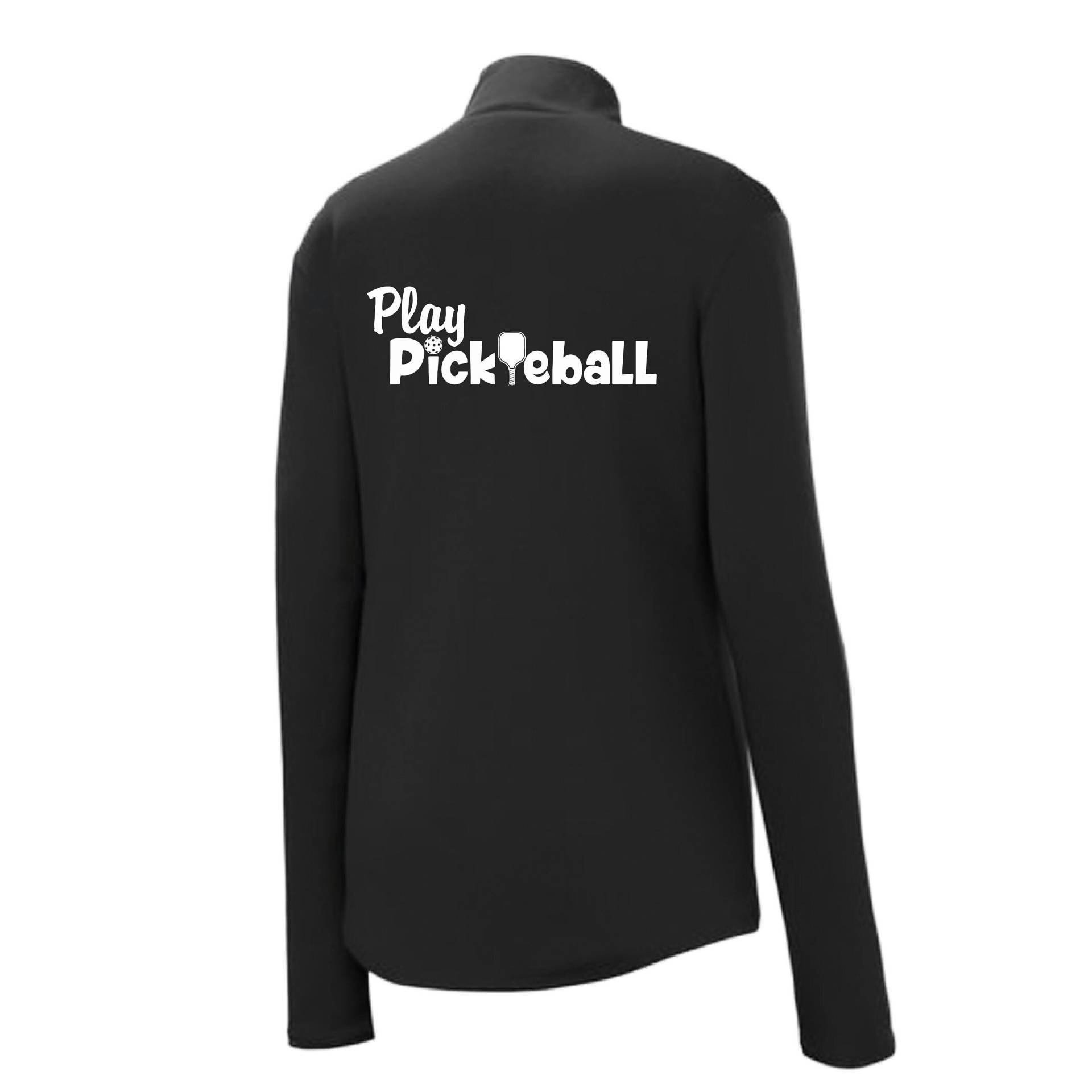 Spielen Sie Pickleball Design. 1/4 Zip Pullover Frauen ... Ladie's Fun Kleidung von DinkDinkSmash