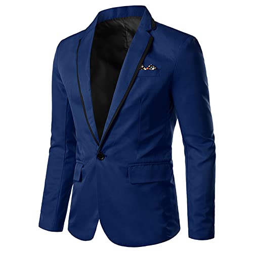 Sakko Herren Slim Fit Einfarbig Blazer Herren Elegant Sakko Herren Casual Blazer Jackett Für Männer Sakko Modern Blazer Für Hochzeit, Abschlussball, Party, Anzug Oder Smoking von Dinnesis