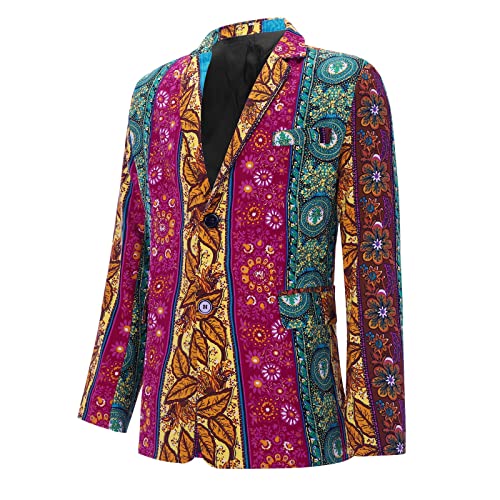 _ Sakko Herren Sportlich Blazer Herren Bunt Herrenmode Mantel Lässige Schnalle Retro-Druckjacke Einreihige Anzugjacken Business-Jacke Sakko Herren Jackett Herren Schmal für Hochzeit Party _ Sakko Herren Sportlich Blazer Herren Bunt Herrenmode Mantel Lässige Schnalle Retro-Druckjacke Einreihige Anzugjacken Business-Jacke Sakko Herren Jackett Herren Schmal für Hochzeit Party von Dinnesis