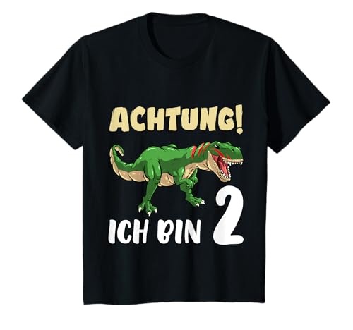 2. Geburtstag Dino Shirt Jungen 2 Jahre Alt Dinosaurier T-Shirt von Dino 2 Jahre Tshirt Junge 2 Jahre Dino Geschenk