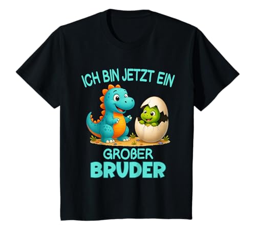 Kinder Kinder Ich Bin jetzt EIN großer Bruder Dinosaurier Motiv T-Shirt von Dino Großer Bruder Geburtstags Geschenke