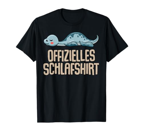 Offizielles Schlafshirt Herren Dinosaurier Lustig Geschenk T-Shirt von Dino Shirt Fun Schlafshirt Damen Lustige T-Shirts