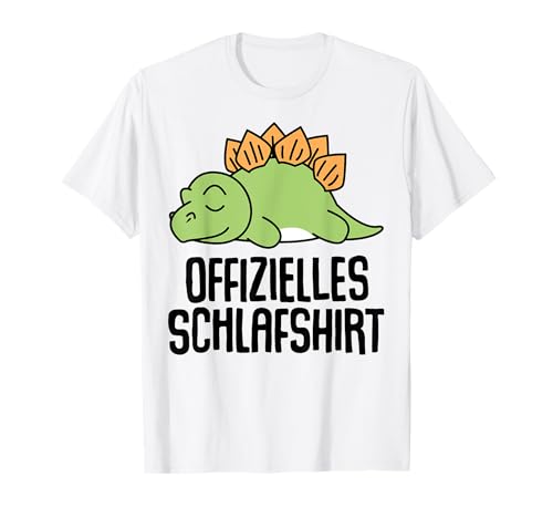 Offizielles Schlafshirt Herren Dinosaurier Lustig Geschenk T-Shirt von Dino Shirt Fun Schlafshirt Damen Lustige T-Shirts