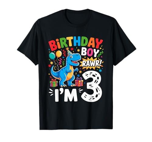 3rd Birthday Boy Rex Dinosaur Youth 3 Year Old T-Shirt 3rd Birthday Boy Rex Dinosaur Youth 3 Year Old T-Shirt von Dinosaur 3rd Birthday Boy Tees