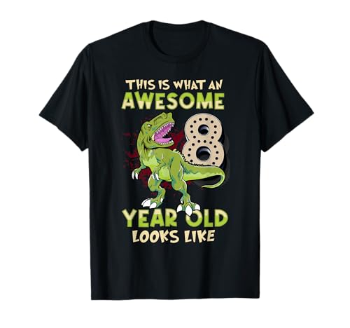 8th Birthday Boy Rex Dinosaur Youth 8 Year Old T-Shirt 8th Birthday Boy Rex Dinosaur Youth 8 Year Old T-Shirt von Dinosaur 8th Birthday Boy Tees