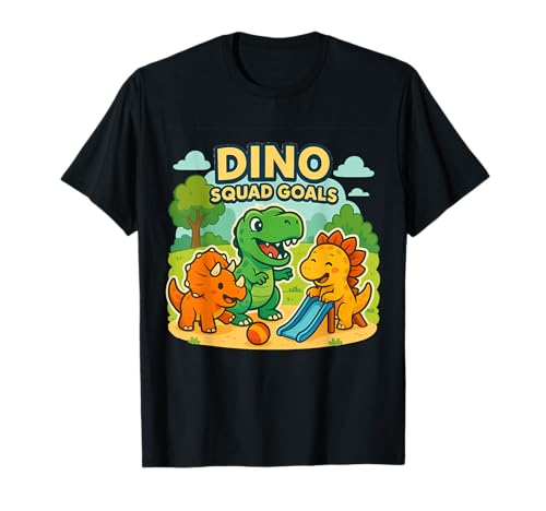 Charming Dino Squad Goals Adventure für Kinder und Dinosaurier Fa T-Shirt von Dinosaur Apparel for Boys and Girls