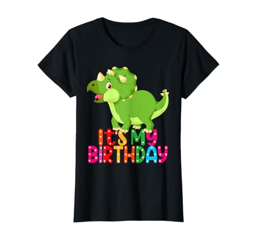 Geburtstag Dinosaurier Mädchen Happy Birthday Dino Girl T-Shirt von Dinosaur Birthday Girl