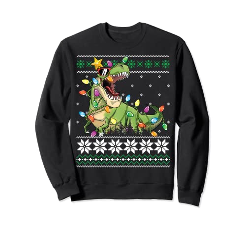 Christmas Ugly Sweater Boys Men Kids Tree Rex Funny Dinosaur Sweatshirt Christmas Ugly Sweater Boys Men Kids Tree Rex Funny Dinosaur Sweatshirt von Dinosaur Christmas Ugly Sweaters Co.