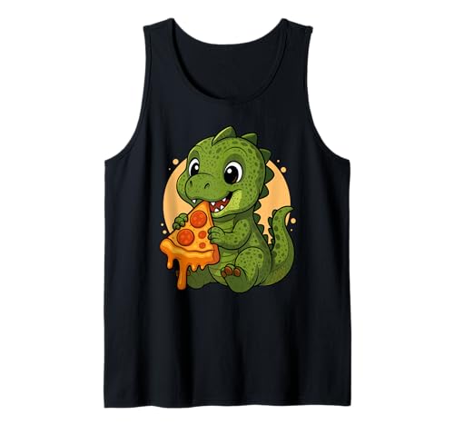 Lustiger Dinosaurier Essen Pizza Grafik Jungen Mädchen Dinosaurier Tank Top Lustiger Dinosaurier Essen Pizza Grafik Jungen Mädchen Dinosaurier Tank Top von Dinosaur Eating Pizza Graphic Design