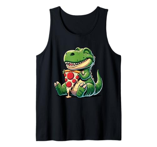 Lustiger Dinosaurier-Pizza-Grafik, Jungen, Mädchen, Frauen, Kinder Tank Top von Dinosaur Eating Pizza Graphic Dinosaur Lover