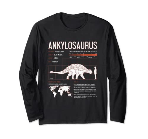 Ankylosaurus T-Shirt – Erwachsene Kinder Dinosaurier Shirt Jungen Mädchen Langarmshirt Ankylosaurus T-Shirt – Erwachsene Kinder Dinosaurier Shirt Jungen Mädchen Langarmshirt von Dinosaur Fact T Shirts