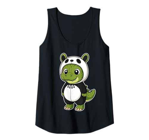 Damen Kawaii Dinosaurier im Panda Kostüm für Mädchen Kinder Dinosaurier Tank Top Damen Kawaii Dinosaurier im Panda Kostüm für Mädchen Kinder Dinosaurier Tank Top von Dinosaur In Panda Costume Kawaii Design