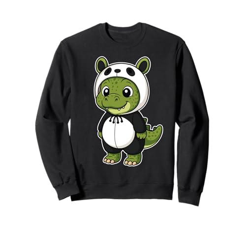 Kawaii Dinosaurier im Panda Kostüm für Mädchen Kinder Dinosaurier Sweatshirt Kawaii Dinosaurier im Panda Kostüm für Mädchen Kinder Dinosaurier Sweatshirt von Dinosaur In Panda Costume Kawaii Design