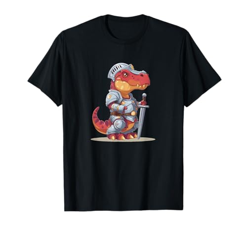 Nettes Dinosaurier mit Ritterschwert Kostüm für Erwachsene und Kinder T-Shirt Nettes Dinosaurier mit Ritterschwert Kostüm für Erwachsene und Kinder T-Shirt von Dinosaur Knight Outfit