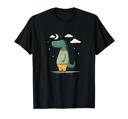 Lustiger Dinosaurier im Schlafanzug für Jungen und Mädchen T-Shirt Lustiger Dinosaurier im Schlafanzug für Jungen und Mädchen T-Shirt von Dinosaur Pajama
