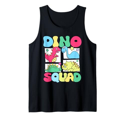 Dino Squad Fossils Niedliche Kawaii Baby Dino Dinosaurier Liebhaber Tank Top von Dinosaur Squad Fossils for Dinosaur Lovers