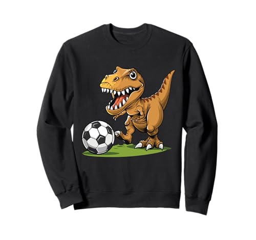T-Rex spielt Fußball, Fußball für Kinder Sweatshirt T-Rex spielt Fußball, Fußball für Kinder Sweatshirt von Dinosaur T Rex Soccer Player Design