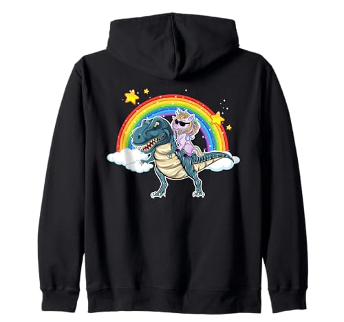 Einhorn Dinosaurier T-Rex Regenbogen Galaxie Jungen Mädchen Kapuzenjacke Einhorn Dinosaurier T-Rex Regenbogen Galaxie Jungen Mädchen Kapuzenjacke von Dinosaur Unicorn Shirts Gifts