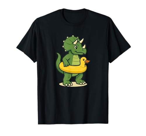 Toller Dinosaurier mit Poolring für Jungen und Mädchen T-Shirt Toller Dinosaurier mit Poolring für Jungen und Mädchen T-Shirt von Dinosaur Vacation Outfit
