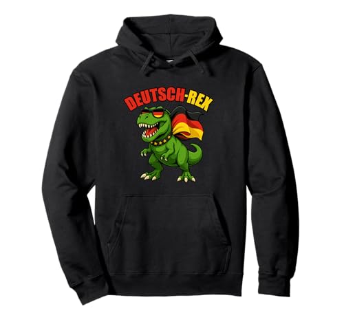 Dinosaurier Deutsch Rex Trex Deutschland Flagge Jungen Mädchen Kinder Pullover Hoodie von DinosaurAxis1