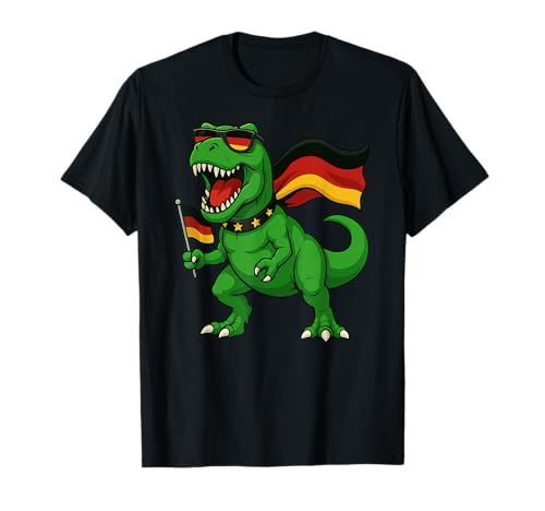 Dinosaurier Deutschland Flagge Trex Jungen Mädchen Kinder T-Shirt Dinosaurier Deutschland Flagge Trex Jungen Mädchen Kinder T-Shirt von DinosaurAxis1