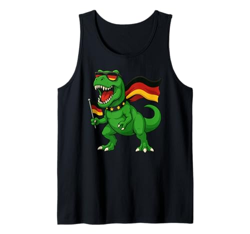 Dinosaurier Deutschland Flagge Trex Jungen Mädchen Kinder Tank Top Dinosaurier Deutschland Flagge Trex Jungen Mädchen Kinder Tank Top von DinosaurAxis1