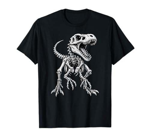Dinosaurier Skelett Trex Halloween Jungen Mädchen Kinder T-Shirt Dinosaurier Skelett Trex Halloween Jungen Mädchen Kinder T-Shirt von DinosaurAxis1