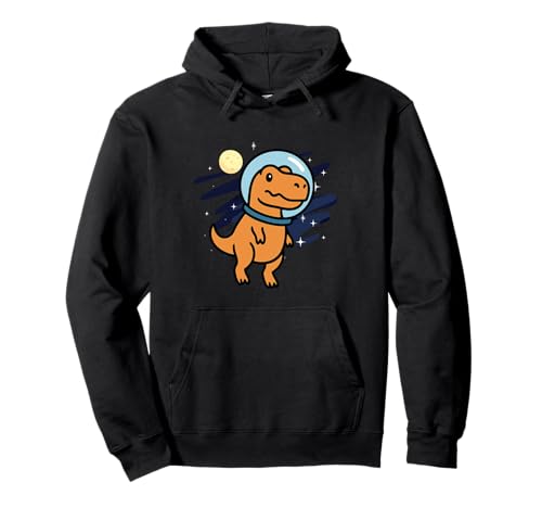 Dinosaurier Trex Astronaut Space Mond Jungen Mädchen Kinder Pullover Hoodie von DinosaurAxis1