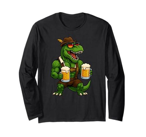 Dinosaurier Trex Bayerisch Deutsch Kostüm Bier Jungen Herren Langarmshirt Dinosaurier Trex Bayerisch Deutsch Kostüm Bier Jungen Herren Langarmshirt von DinosaurAxis1