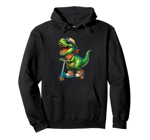 Lustiger Dinosaurier-Trex-Roller für Jungen und Mädchen Pullover Hoodie von DinosaurAxis1