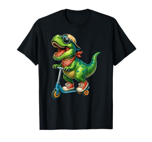 Lustiger Dinosaurier-Trex-Roller für Jungen und Mädchen T-Shirt von DinosaurAxis1
