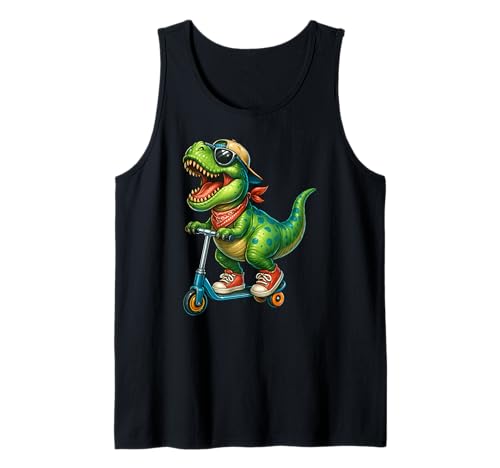 Lustiger Dinosaurier-Trex-Roller für Jungen und Mädchen Tank Top von DinosaurAxis1