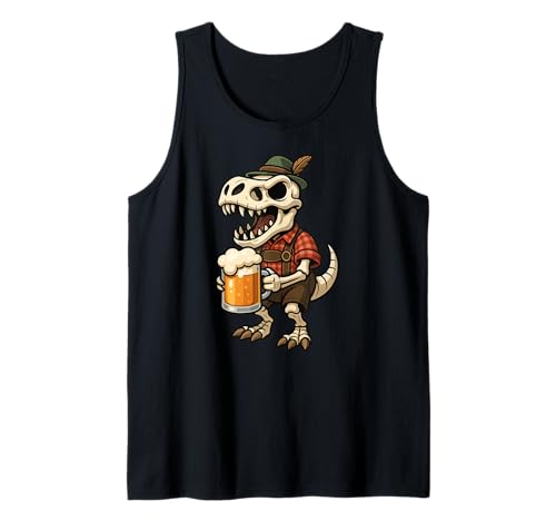 Skelett Dinosaurier Trex Bier Bayerisch Deutsch Kostüm Jungen Herren Tank Top Skelett Dinosaurier Trex Bier Bayerisch Deutsch Kostüm Jungen Herren Tank Top von DinosaurAxis1