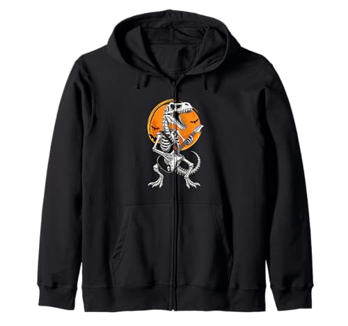 Skelett Trex Dinosaurier E-Gitarre Halloween Jungen Mädchen Kapuzenjacke Skelett Trex Dinosaurier E-Gitarre Halloween Jungen Mädchen Kapuzenjacke von DinosaurAxis1