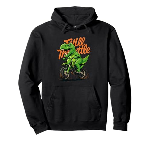 Dinosaurier Trex Vollgas Motocross Dirt Bike Jungen Herren Kind Pullover Hoodie Dinosaurier Trex Vollgas Motocross Dirt Bike Jungen Herren Kind Pullover Hoodie von DinosaurTrexAxis1