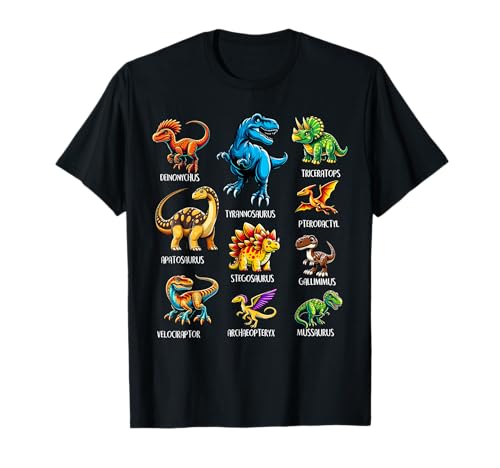 Dinosaurier-Arten Grafiken Dino T Rex Jungen Dinosaurier T-Shirt von Dinosaurier-Arten Dino T Rex