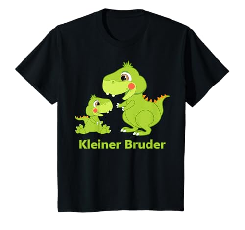 Großer Kleiner Bruder Geschwister Dinosaurier Dino Jungen T-Shirt von Dinosaurier Dino Cartoon Tiere Comic Tier süß