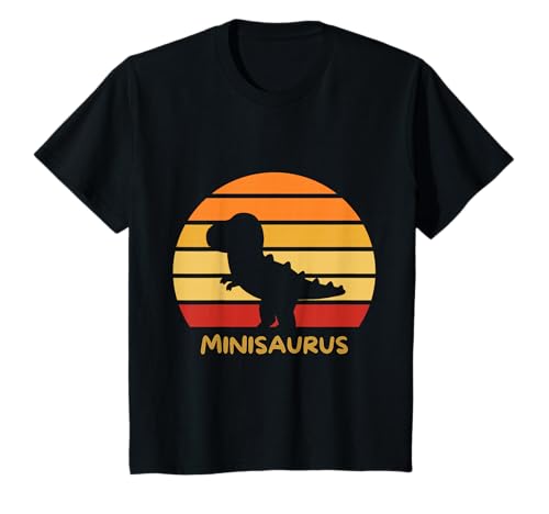 Minisaurus Dino für Jungs Mädchen und Babys T-Shirt von Dinosaurier Familien Motive Eltern Kinder