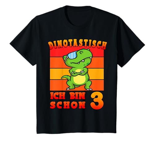 Dino Geburtstagsshirt 3 Jahre Jungen Dinosaurier Geburtstag T-Shirt von Dinosaurier Geburtstag 3 Jahre Dino Kinder Shirts