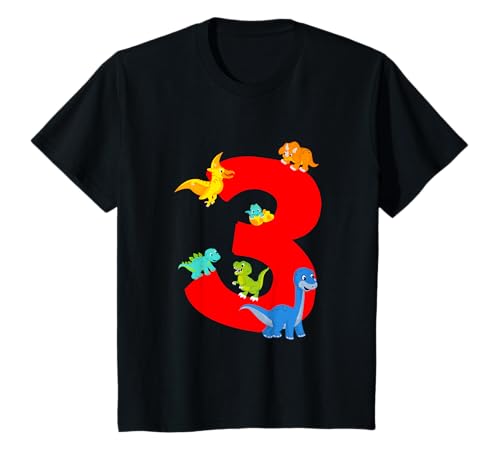 3. Geburtstag Junge 3 Jahre Alt Dreijähriges Kind Deko Dino T-Shirt 3. Geburtstag Junge 3 Jahre Alt Dreijähriges Kind Deko Dino T-Shirt von Dinosaurier Geburtstagsgeschenk Jungen Sohn Enkel