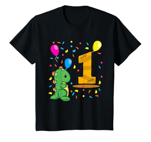 Roar Ich Bin 1 | 1. Geburtstag Jungen Dino T-Shirt von Dinosaurier Geschenk Junge 1 Jahre Geburtstag
