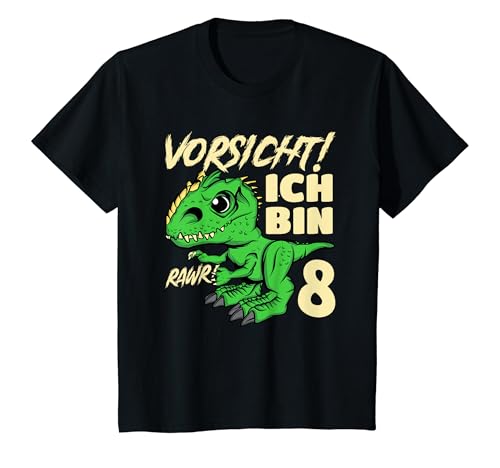 Kinder Roar Ich Bin 8 | 8. Geburtstag Jungen Dino T-Shirt Kinder Roar Ich Bin 8 | 8. Geburtstag Jungen Dino T-Shirt von Dinosaurier Geschenk Junge 8 Jahre Geburtstag