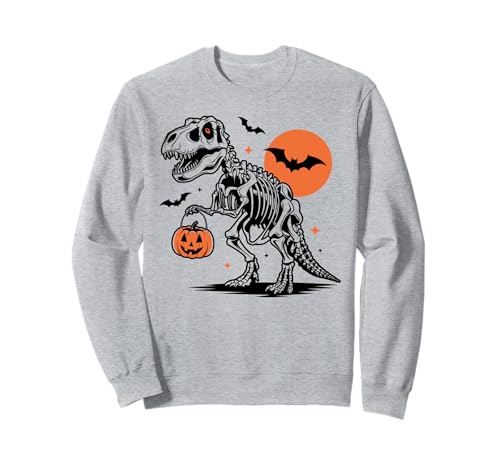 Halloween Dinosaurier T rex Kürbis gruselig Kostüm Kinder Sweatshirt von Dinosaurier Halloween Mädchen Jungen Mann Frau