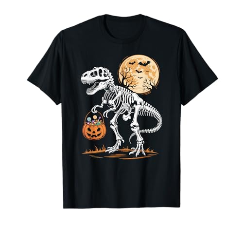 Halloween Dinosaurier T rex Kürbis gruselig Kostüm Kinder T-Shirt von Dinosaurier Halloween Mädchen Jungen Mann Frau