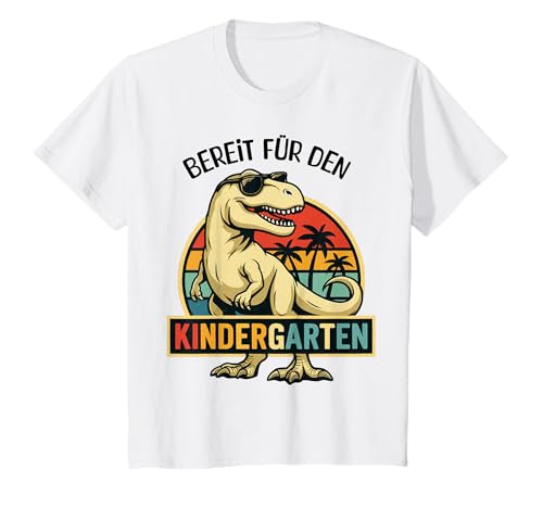 Kindergarten Dino Kinder Einschulung Start T-Shirt von Dinosaurier Kindergarten Geschenkideen