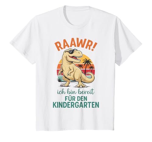 Raawr Dino Kindergarten Einschulung Kinder Schulkind T-Shirt von Dinosaurier Kindergarten Geschenkideen