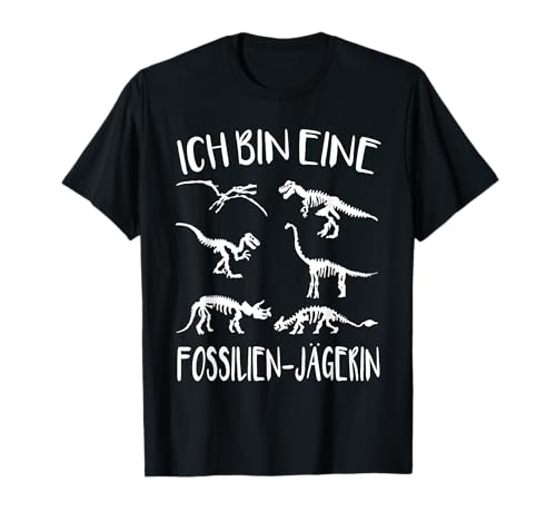Fossilien Dinosklett Dinosaurier Paläontologin Mädchen T-Shirt Fossilien Dinosklett Dinosaurier Paläontologin Mädchen T-Shirt von Dinosaurier Paläontologie Saurier Fossilien