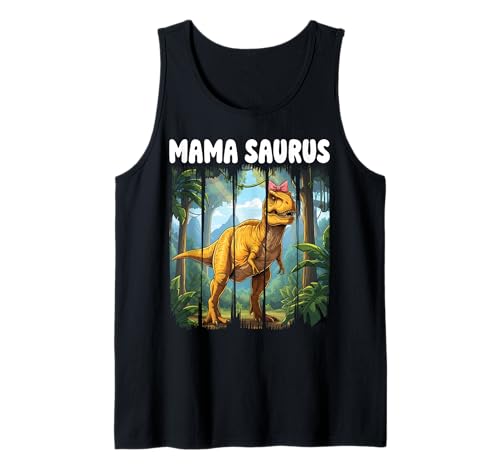 Mama Saurus prähistorischer Dschungel Pinselstrich Dinosaurier Mama Kunst Tank Top Mama Saurus prähistorischer Dschungel Pinselstrich Dinosaurier Mama Kunst Tank Top von Dinosaurs Tees